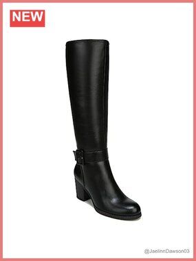 SOUL Naturalizer Women's Twinkle Knee-High Wide Calf Boot Comfort Block Heel
